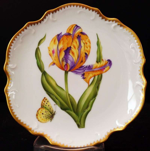 Anna Weatherley Old Master Tulips Bread Plate, 6 1/4"