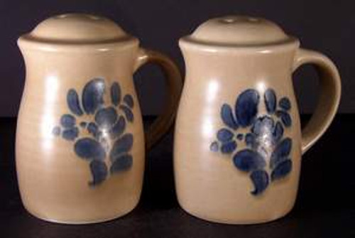 Pfaltzgraff Folk Art Salt and Pepper Shakers. Collectible piece.