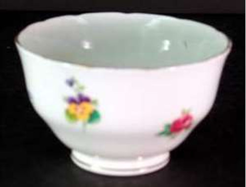 Crown Staffordshire Rose Pansy Sugar Bowl - collectible replacement piece at China Lane.