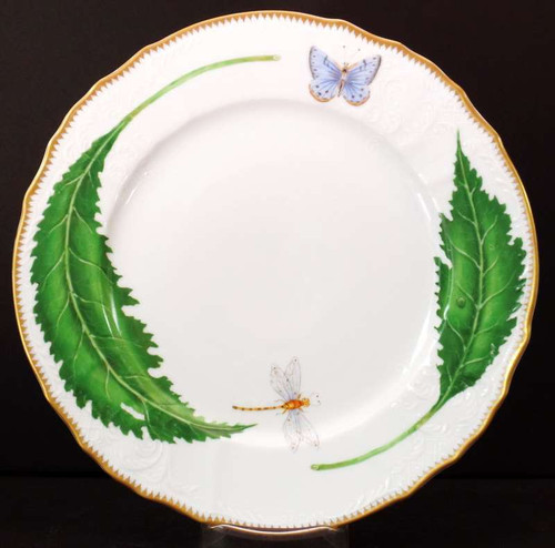 Anna Wetherley - Green Leaf - Dinner Plate