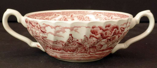 Myott - Country Life~Pink - Cream Soup Bowl