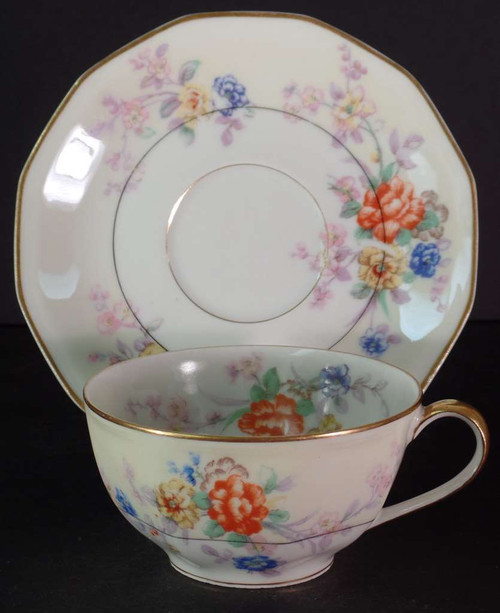 Haviland Jewell (Cream and White) Cup - About New - from the Jewell (Cream and White) collection by Haviland.