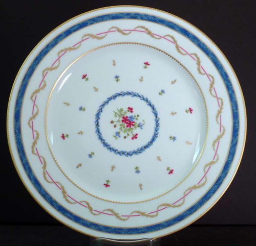 Haviland Vieux Paris Blue Salad Plate 8" from Haviland Vieux Paris Blue. Replacement piece from China Lane.