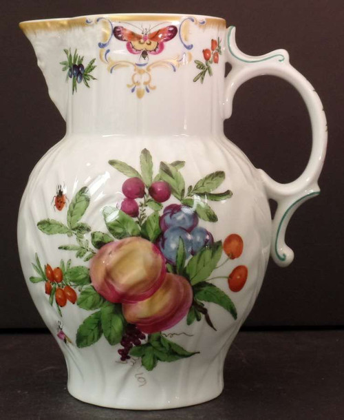 Collectible Mottahedeh Duke of Gloucester Pitcher, reproduction of 18th-century royal service, 64 oz