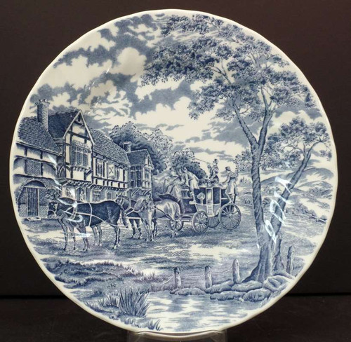 Churchill Royal Mail-Blue (Columbia) Dinner Plate - New at China Lane - replacement Blue Dinner Plate New.