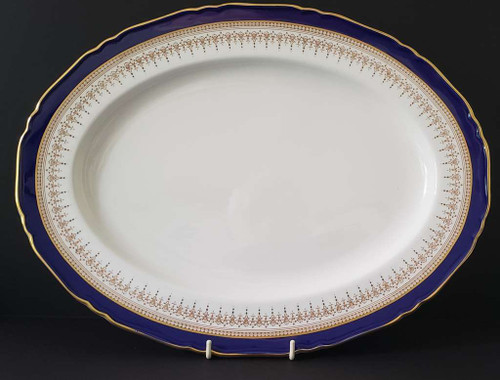 Royal Worcester - Regency~ Blue Z1686 (White Bkgd) - Platter