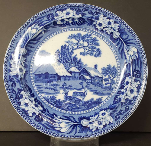 Wedgwood Fallow Deer Blue (No Trim) Luncheon Plate – Fallow Deer Blue (No Trim) by Wedgwood.