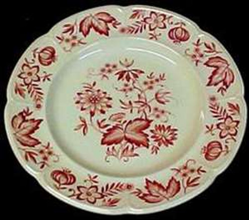 Johnson Brothers Malvern Red Soup Bowl - Light Wear from the Malvern Red collection by Johnson Brothers.
