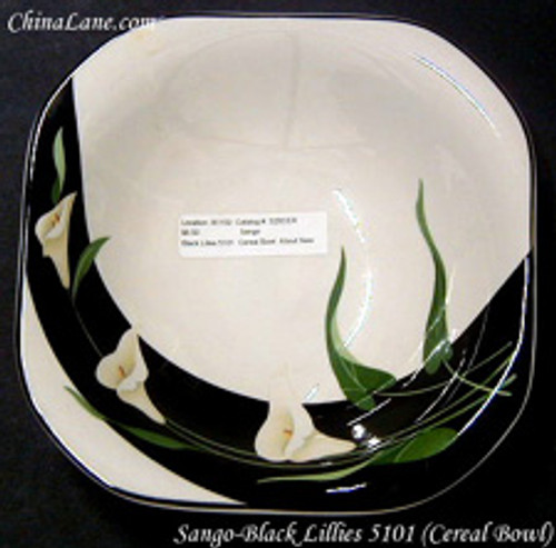 Sango - Black Lilies 5101 - Salad Plate - AN