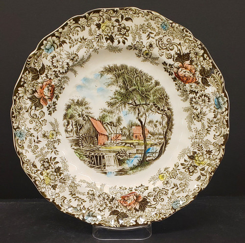 Johnson Brothers Millstream Brown/Multicolor Dinner Plate - New