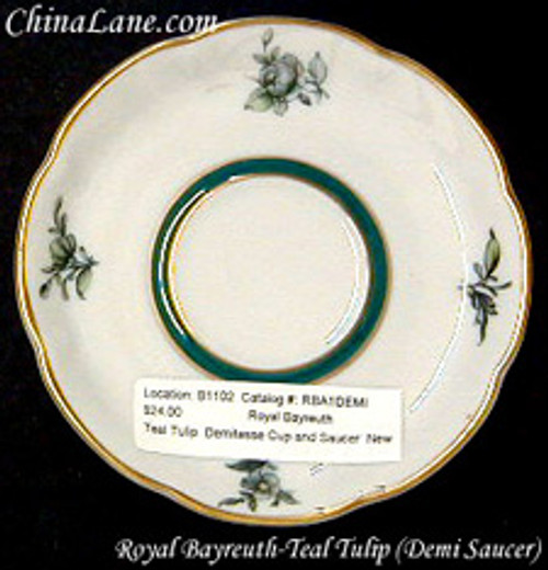 Royal Bayreuth - Teal Tulip - Dessert Bowl - AN