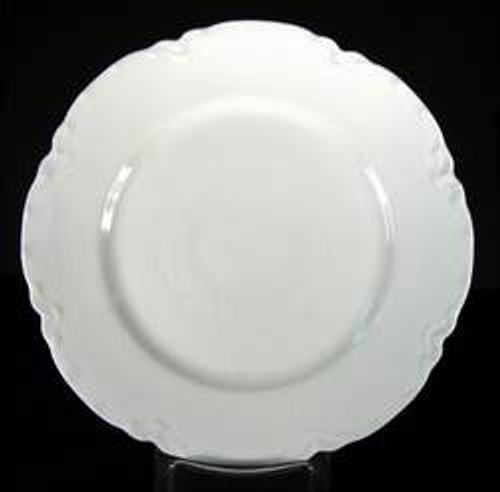 Haviland Ranson White (Schleiger #1) Salad Plate - Moderate Wear, 7 1/2"