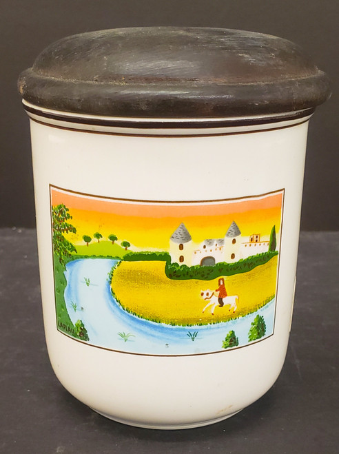 Villeroy and Boch - Design Naif - Storage Jar- Man on Horse-No Lid