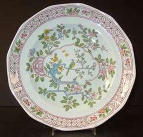 Adams Singapore Bird (Older Backstamp) Salad Plate Moderate Wear, 8 1/8"