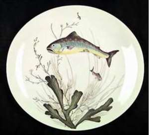 Johnson Brothers Fish Design #5 Dinner Plate.