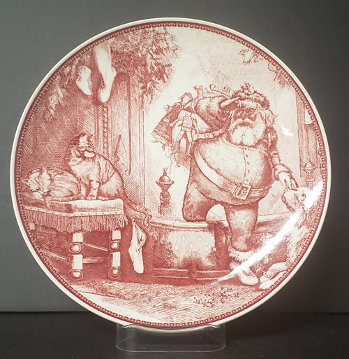 Wedgwood Mayfair (Williams-Sonoma) Dessert Plate - Father Christmas – Mayfair (Williams-Sonoma) by Wedgwood.