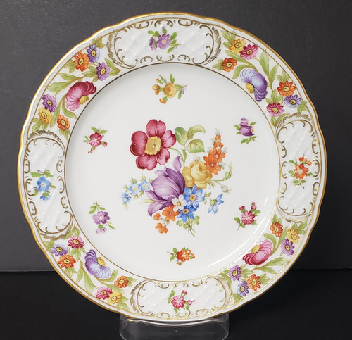 Schumann - Empress Dresden Flowers - Salad Plate - Open Rose - N