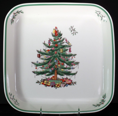 Spode Christmas Tree Green Trim S3324 Baker Square from the Christmas Tree (green Trim) collection by Spode.