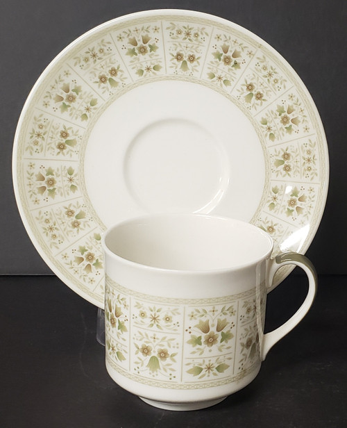 Royal Doulton Samarra Flat Cup and Saucer Set – collectible replacement piece by Royal Doulton.