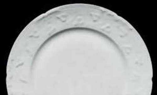 Haviland Charles Field Imperatrice All White Bread Plate 7". Collectible replacement piece available at China Lane.