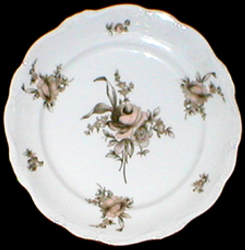 Haviland Johann Sepia Rose Bread Plate - New – from the Sepia Rose collection by Haviland Johann.