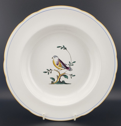Spode Queen's Bird (Imperial Ware) Y4973 Soup Bowl Design B - About New - Queen's Bird (imperial Ware) Y4973 by Spode.