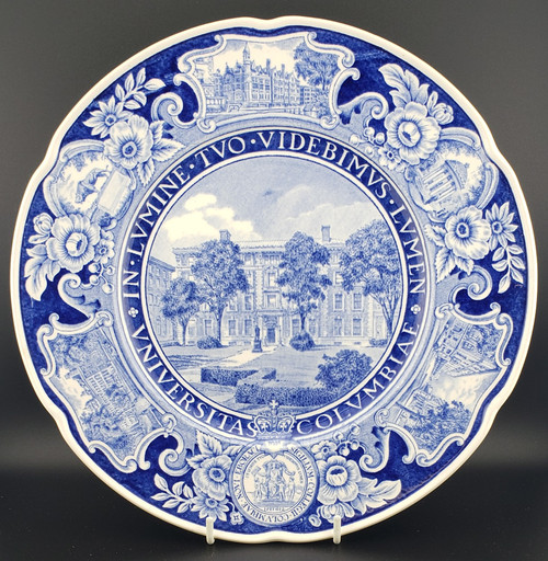 Wedgwood Columbia University Dinner Plate- #7 School of Mines. Replacement piece available at China Lane.