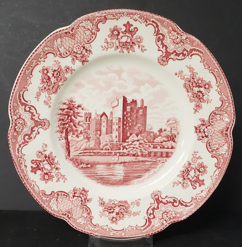 Johnson Brothers Old Britain Castles Pink (Crown) Dinner Plate - About New, 9 7/8"