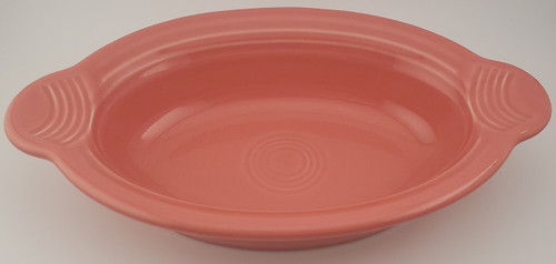 Homer Laughlin Fiesta Flamingo Individual Open Casserole 8". Collectible replacement piece available at China Lane.
