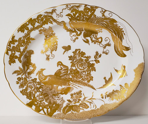 Royal Crown Derby Replacement China - Gold Aves A1235 - Platter 12 - N