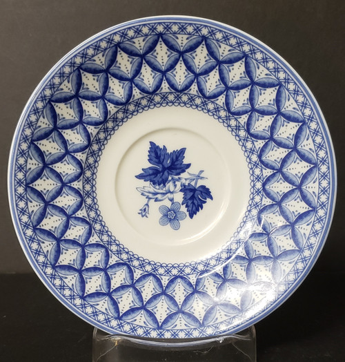 Spode China Blue Geranium Saucer New - Blue Geranium by Spode.