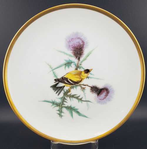 Hutschenreuther - Audobon Bird - Salad Plate - Goldfinch - AN