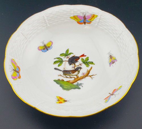 Herend - Rothschild Bird (RO) - Fruit/Dessert Bowl 329 Decor 1 - N