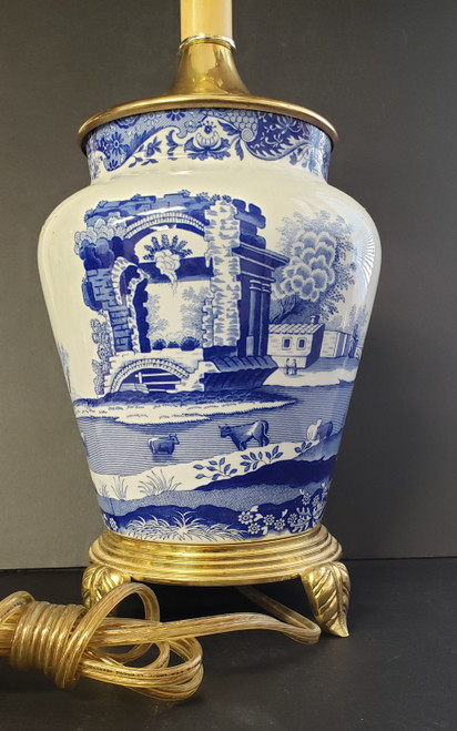 Spode - Blue Italian (Newer) - Lamp (Vase Style Base) - AN