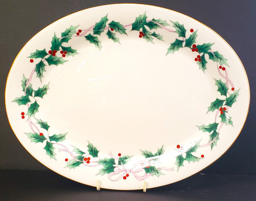 Mikasa - Ribbon Holly - Platter 14 - NiB