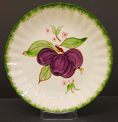 Blue Ridge - County Fair (Green Edge) - Salad Plate - Plums - AN