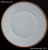 Hutschenreuther - 1878 ~ White with gold trim - Luncheon Plate