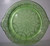 Hocking Glass - Cameo Ballerina ~ Green - Dinner Plate