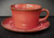 Metlox - Flamenco~ Red - Cup and Saucer