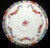 Crown Sutherland - 633 (Red Floral) - Bread Plate