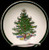 Cuthbertson - Christmas Tree ~ Wide Green Band - Dinner Plate