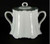 Haviland Ranson White (Schleiger #1) Sugar Bowl with Lid. Collectible replacement piece available at China Lane.
