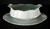Haviland Ranson White (Schleiger #1) Gravy Boat with Attached Underplate, 8 5/8" x 3 1/8" Petticoat Shape