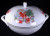 Mikasa Jolly St. Nick Round Covered Vegetable Bowl