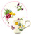 Spode Marlborough Sprays 2/6770 Flat Cup and Saucer Set