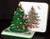 Spode - Christmas Tree~Green Trim S3324 - Coaster Set with Tree Holder