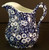 Staffordshire - Calico~Blue (Burleigh Mark) - Creamer