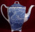 Johnson Brothers Old Britain Castles Blue Square Coffee Pot - New