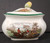 Spode - Herring Hunt (Green Trim) - Sugar Bowl - N