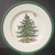 Spode Christmas Tree (green Trim) Bread Plate.